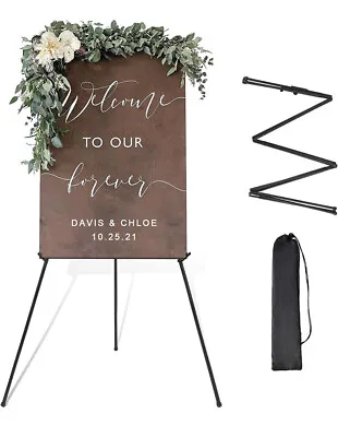 Easel Stand For Wedding Sign Poster 63'' Instant Display Easel For Floor Adju... • $7.99