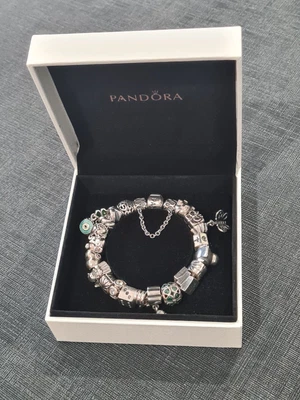 $305 • Buy Pandora Bracelet With Charms All Genuine.  17cm Total Length