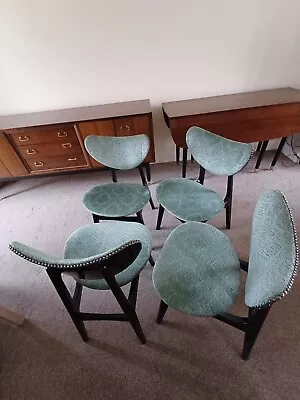  G Plan 1950's Extendable Dining Table  And 4 Matching Butterfly Chairs. • £530