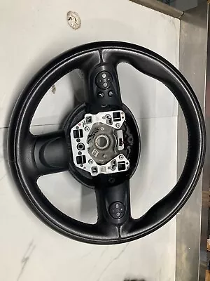 ✅ 11-16 OEM Mini Cooper R60   Sport Steering Wheel Black Leather • $50