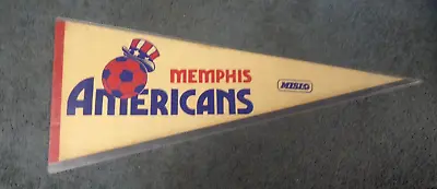 Vintage Misl Soccer 1981 Memphis Americans Felt Pennant W/holder Rare • $21.24