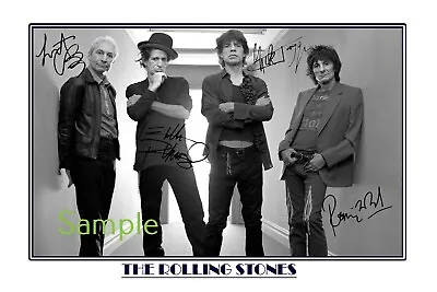 The Rolling Stones Large Signed 12x18 Inch Photograph Poster - Mick Jagger • $28.95