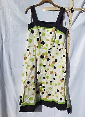 Kim Rogers Sleeveless Polka Dot Summer Shift Dress Women’s 12  • £11.08