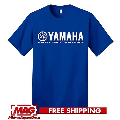 YAMAHA FACTORY RACING T-SHIRT Motocross Shirt Tee ATV OEM R1 R6 Motor Motorcycle • $21.50