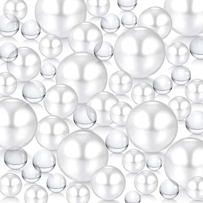 $29.86 • Buy  6400 Pieces Floating No Hole Pearls For Centerpieces Vase Filler Beads White