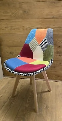Dining Chairs  Armchair Patchwork  Office  Retro...- • £34