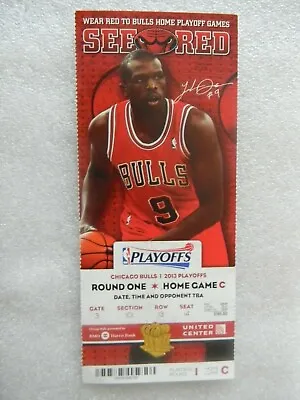 2013 NBA PLAYOFFS RD 1 TICKET STUB CHICAGO BULLS Vs BROOKLYN NETS  - FEB161 • $5.50
