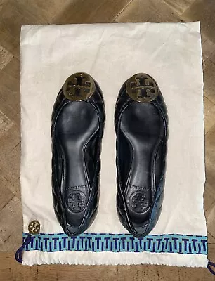 Tory Burch Black Quilt Pumps UK 2.5 • £45