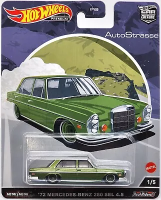 Hot Wheels 2022 Car Culture Series Auto Strasse '72 Mercedes-benz 280 Sel 4.5 • $13.97