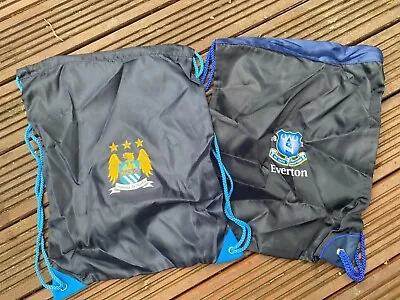 Football Team Gym Sack Sports Bag Man City EVERTON  Manchester City Bag  England • £3.50