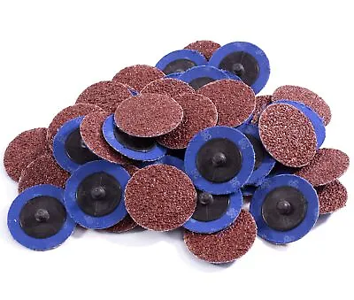 50PCS 2 Inch 36 Grit Aluminum Oxide Roll Lock Die Grinder Sanding Grinding Disc • $17.99