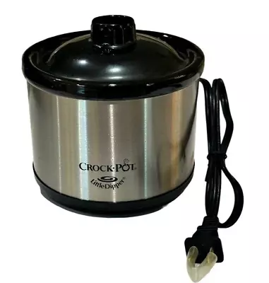 Mini Crock Pot Little Dipper Slow Cooker Stainless 16 OZ Dip Pot Model 32041-C • $12.88