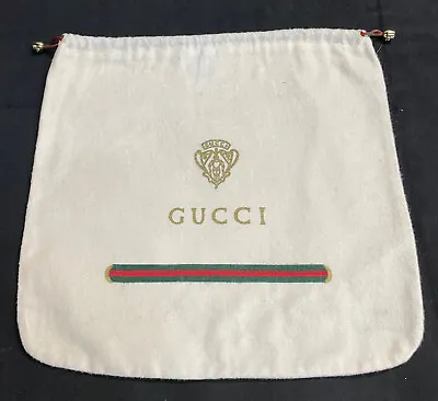 Vintage GUCCI Accessory Collection DRAWSTRING SHOE  / ACCESSORY BAG - LARGE • $21.50