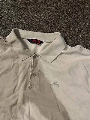 Vintage Kappa Polo Shirt - 2XL Grey Cotton • £3