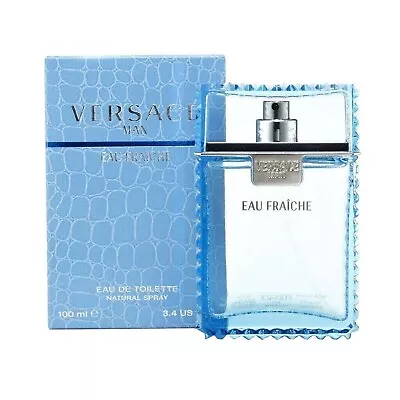 Versace Man Eau Fraiche 3.4 Oz EDT Cologne For Men New With Sealed Box • $29.99