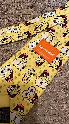 Rare Vintage 2004 SpongeBob SquarePants Official Nickelodeon Face Tie • $10