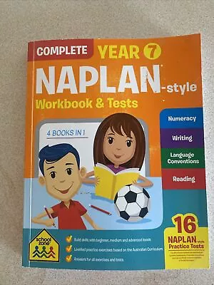 Complete Year 7 NAPLAN*-style Workbook & Tests By Hinkler Pty Ltd (Book 2017) • $15