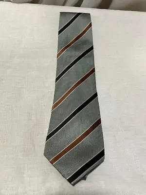 Sean John Men’s Mint Green Striped Tie - 100% Imported Silk - Handmade • $8