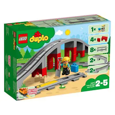 LEGO Duplo Train Bridge And Tracks (10872) • $45.95