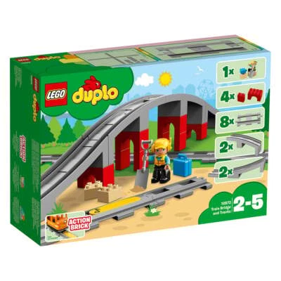 LEGO Duplo Train Bridge And Tracks (10872) • $45.95