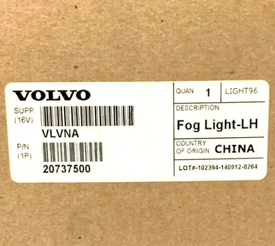 20737500 82793460 Volvo 04-15 Truck Fog Light • $189.30