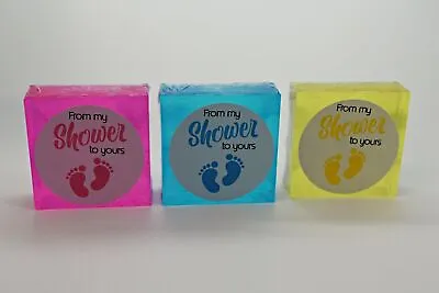 From My Shower To Yours - Baby Shower Gender Reveal Favours Pink Blue Yellow • £9.95