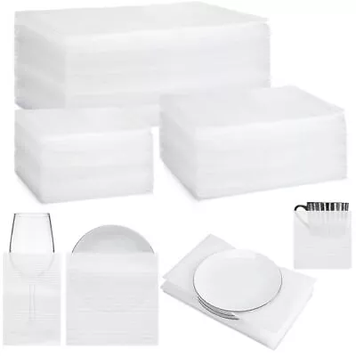 100 Pcs Cushion Foam Pouches Sheets For Packing Dishes Foam Sheets Packing Ma... • $37.60