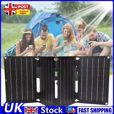 40W Solar Panel Charger Scratchproof Folding Solar Panels For Phone Power Bank U • £59.89