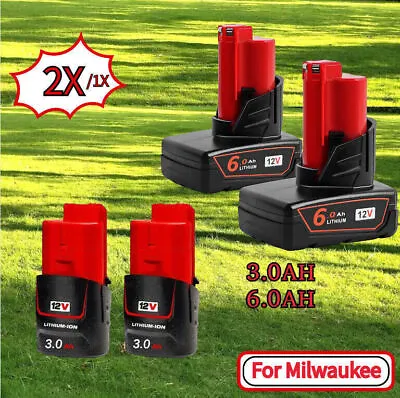 For Milwaukee For M12 12Volt 6000MAH Extended Capacity Battery 48-11-2460 3.0AH • $21.99