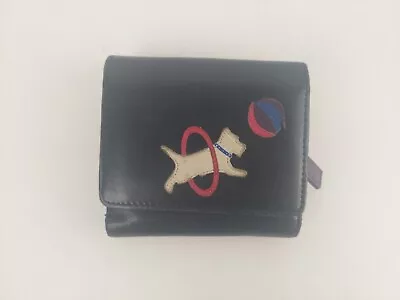 Black Leather Radley Purse Zip Area For Coins And Wallet Section For Cards T933 • £8.99