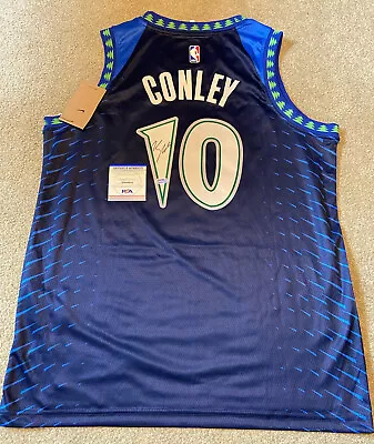 Mike Conley Signed Autographed MN Timberwolves Custom Jersey PSA COA • $114.99