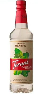 Torani Puremade Syrup Crème De Menthe 25.4 Ounces (750 ML) • $14.95