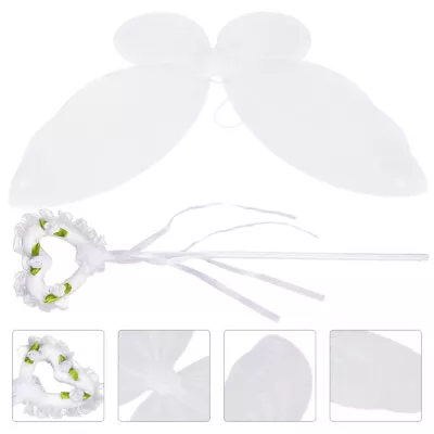  Fairy Wing Butterfly Costume Props Wand For Little Girls Child • £8.99