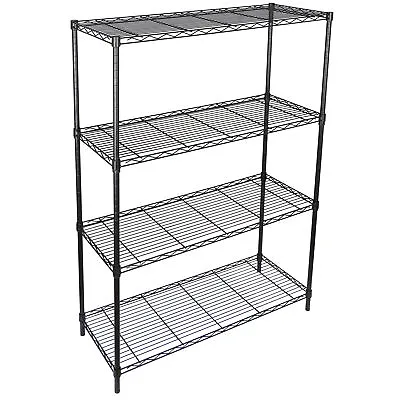 4 Shelf Adjustable Heavy Duty Storage Shelving Unit Steel Organizer Wire Rack • $44.58