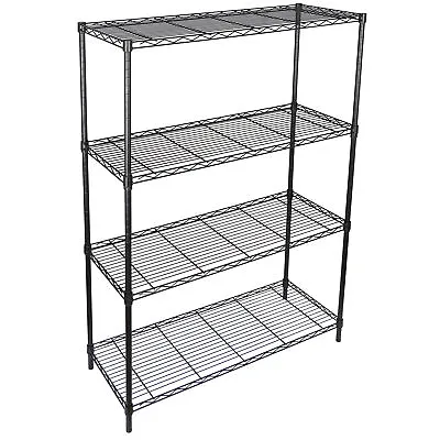$53.59 • Buy 4-Tier Wire Shelving Rack Shelf Storage Metal Shelf Organizer  Household Kitchen