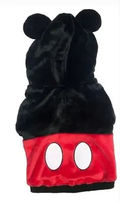 Disney Mickey Mouse Dog Fuzzy Fleece Hoodie Costume Sz L New • $10.19