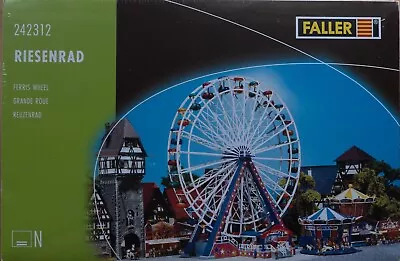 FALLER 'AMUSEMENT PARK/CARNIVAL' N-Scale Five Models & Motor - New • $125