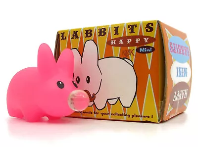 Kidrobot HAPPY LABBIT Mini Series PINK BUBBLE GUM Vinyl Figure 1.5  Frank Kozik • $14.95