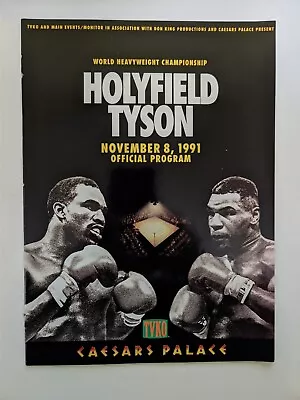 Holyfield / Tyson - November 8 1991 - Official Program - ** ULTRA RARE ** • $36.06
