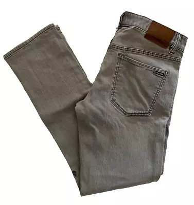 Volcom Vorta Slim Straight Gray Jeans Men's SZ 32 • $14.99