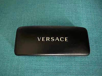 Versace Authentic Hard Eyeglass Sunglass Case Slim Sleek Design In Black Luxury • $17.95