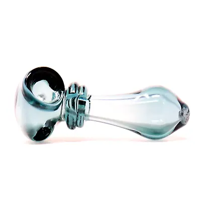 3  Mini Peanut Luminescent Gray Glass Pipe Tobacco Smoking Hand Pipes MB-0006 • $10.58