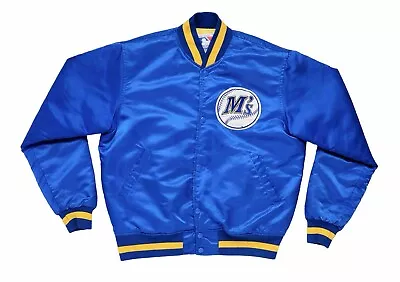 Vintage 80's Seattle Mariners Satin Ken Griffey Starter Jacket Medium • $185