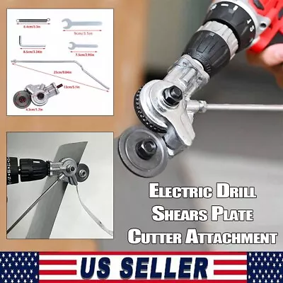 Pro Electric Drill Plate Cutter Sheet Metal Nibbler Precise Cutting Sheet Cutter • $18.99