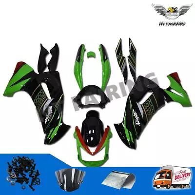 WOO Fit For Kawasaki Ninja 650R 2006 2008 ER-6F Fairing Kit Green Black B010 • $499.99