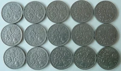 BRITISH SIXPENCE 6d ELIZABETH II 1953-1957 CHOOSE YOUR YEAR SIX PENCE FREE P+P • £1.85
