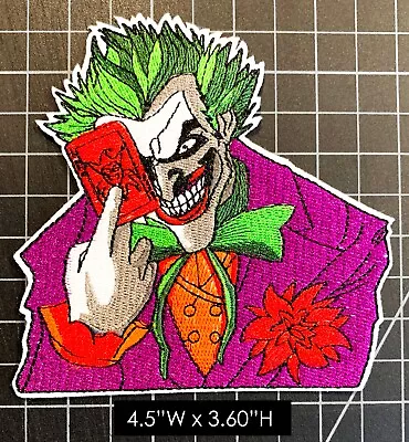 Batman The Animated Series: The Joker (Large) Embroidered Iron On Patch • $5.75