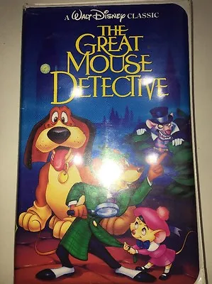 Walt Disney Classic The Great Mouse Detective VHS Tape Classic Rare 1360 • $489.40