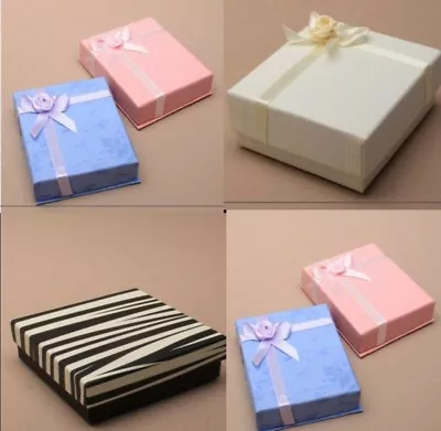 4 X JEWELLERY GIFT BOXES FOR RING EARRINGS BRACELET NECKLACE CHOICE OF 4 SIZES • £4.89