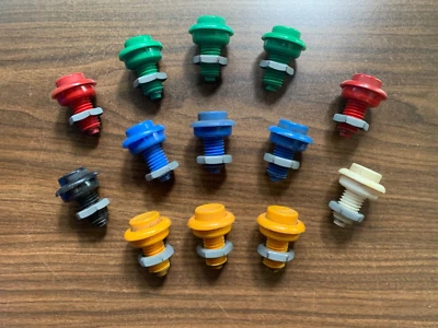 $18 • Buy Konami  Arcade Buttons Lot. Simpsons Sunset Riders X-men. 13 Buttons.